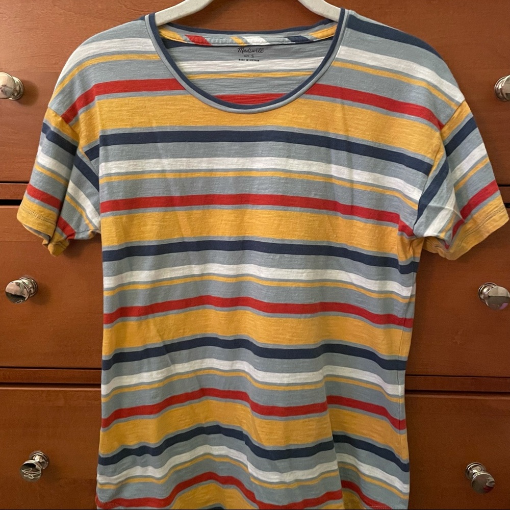 Madewell Colofrful Striped T Shirt